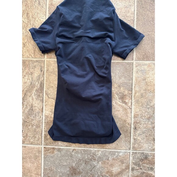 Skims Seamless Sculpt Zip Front T-Shirt Onyx Size XS - Picture 11 of 12